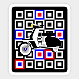 Scooter Mod Block Sticker